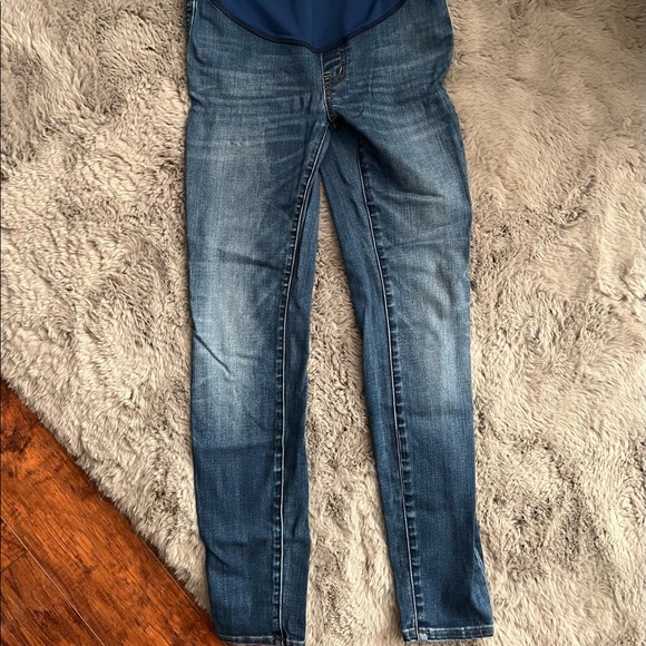 Madewell Maternity Over-The-Belly Skinny Jeans Danny Wash: TENCEL™ Denim Edition - Picture 2 of 4